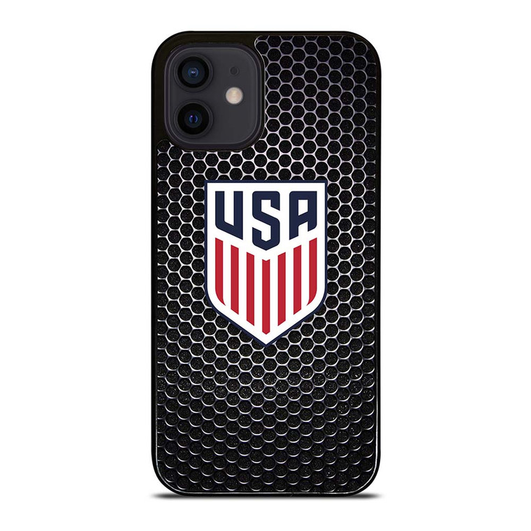 USA SOCCER LOGO CARBON iPhone 12 Mini Case Cover