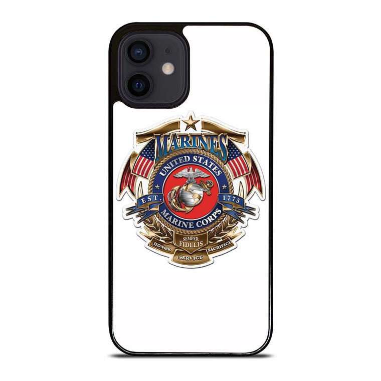 USMC MARINE CORP NAVY SEAL EMBLEM iPhone 12 Mini Case Cover