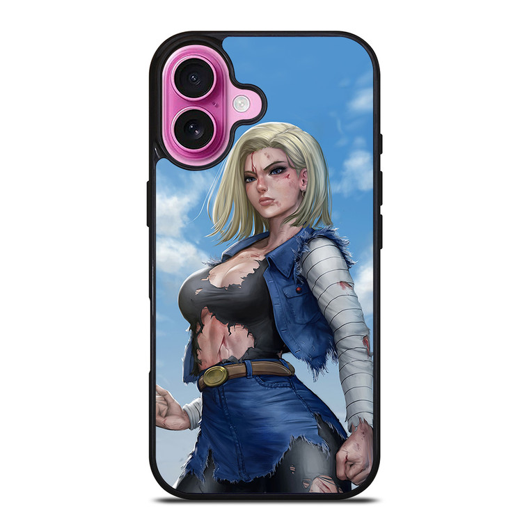 DRAGON BALL ANDROID 18 iPhone 16 Plus Case Cover DRAGON BALL ANDROID 18 iPhone 16 Plus Case Cover