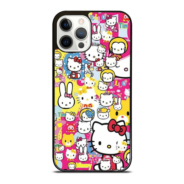 HELLO KITTY STICKER BOMB iPhone 12 Pro Case Cover