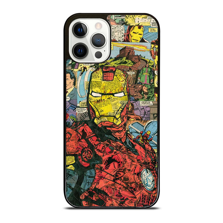 IRON MAN COMIC COLLAGE iPhone 12 Pro Case Cover