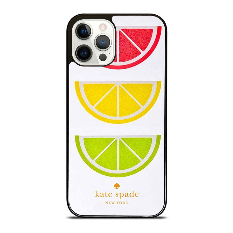 KATE SPADE NEW YORK LOGO COLORFUL LEMON ICON iPhone 12 Pro Case Cover