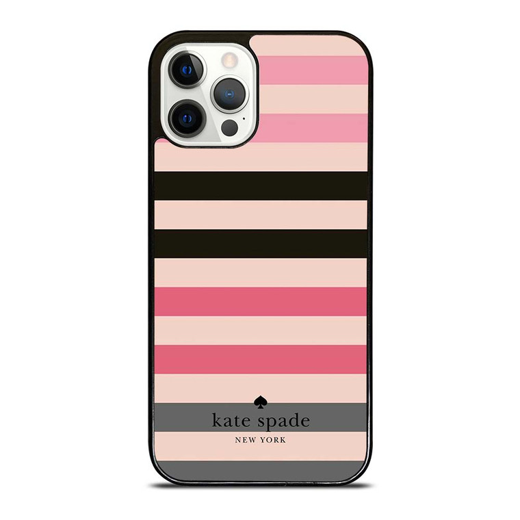 KATE SPADE NEW YORK LOGO STRIPES PATTERN iPhone 12 Pro Case Cover