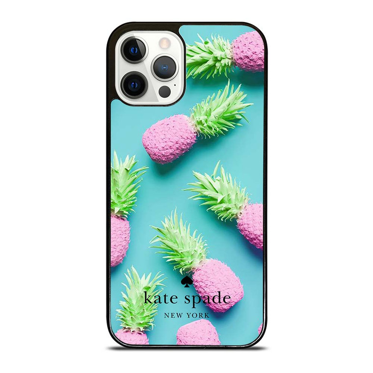KATE SPADE NEW YORK LOGO SUMMER PINEAPPLE ICON iPhone 12 Pro Case Cover