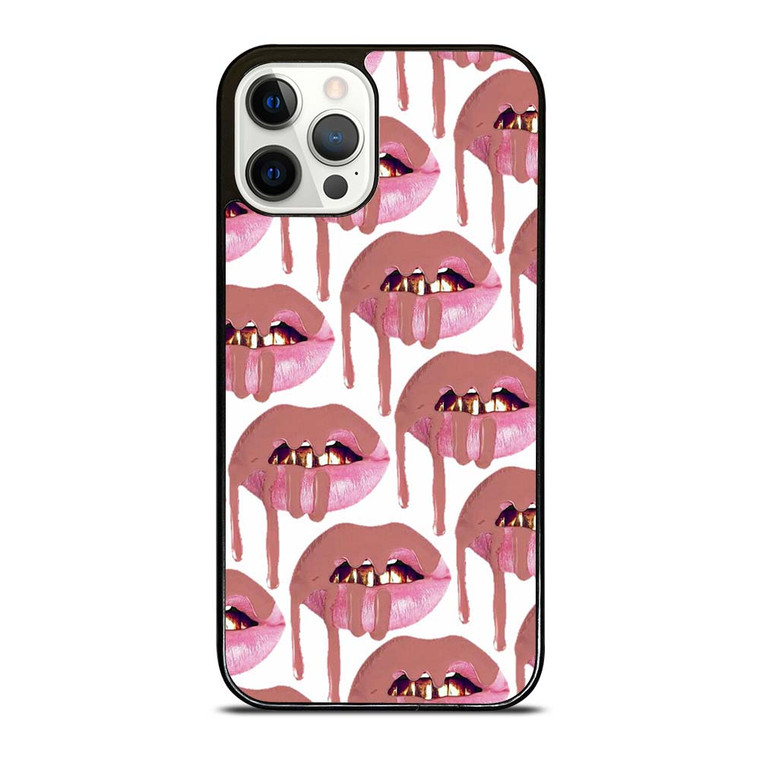 KYLIE JENNER LIPS LOGO COLLAGE iPhone 12 Pro Case Cover