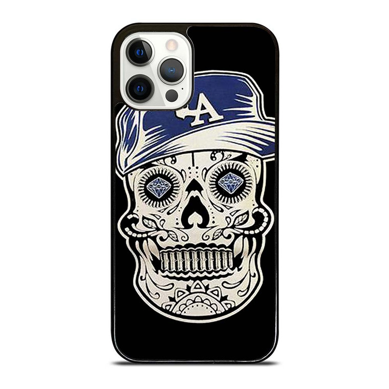 LA LOS ANGELES DODGERS SKULL iPhone 12 Pro Case Cover