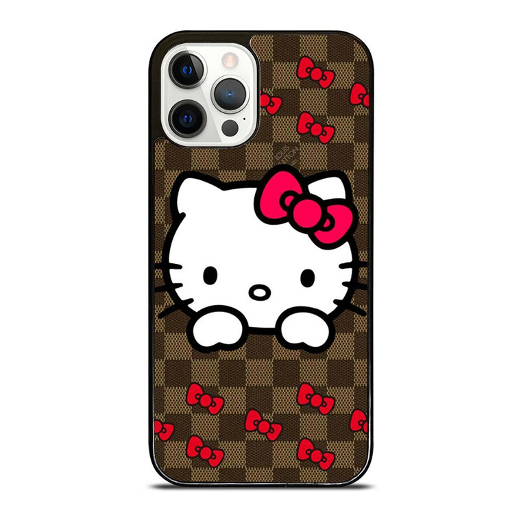 LOUIS VUITTON LV HELLO KITTY PATTERN iPhone 12 Pro Case Cover