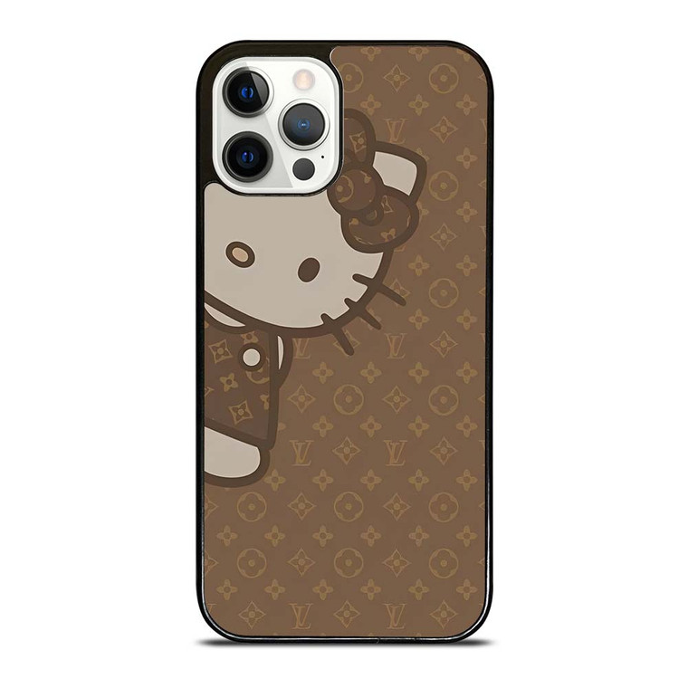 LOUIS VUITTON LV PATTERN LOGO HELLO KITTY iPhone 12 Pro Case Cover