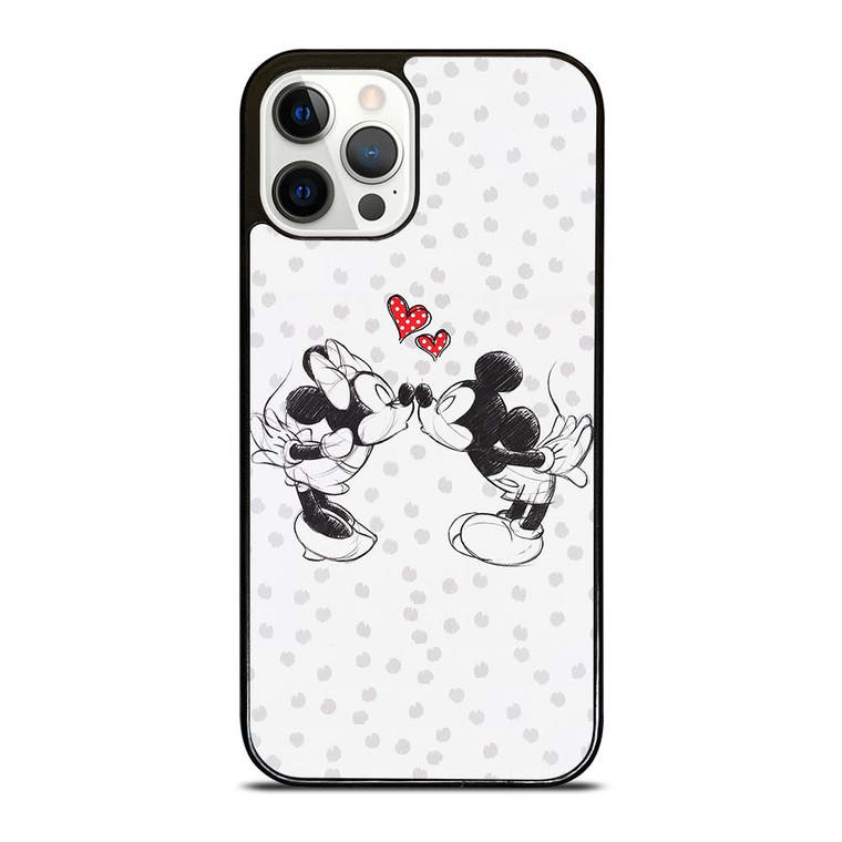 MICKEY AND MINIE MOUSE KISSING Disney iPhone 12 Pro Case Cover