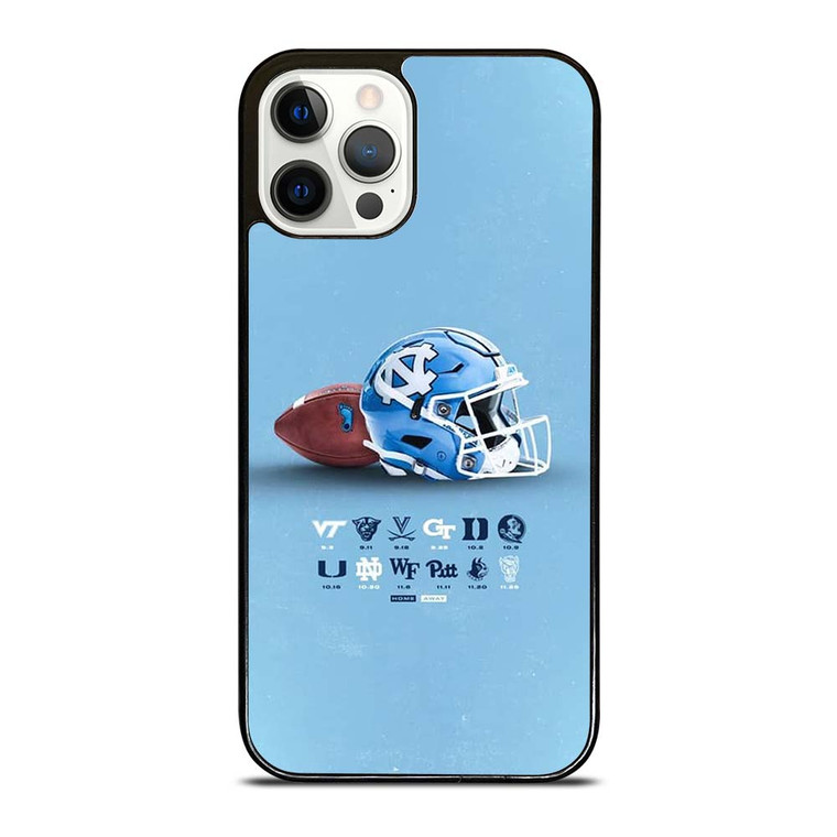 NORTH CAROLINA TAR HEELS LOGO BASKETBALL UNIVERSITY HELMET iPhone 12 Pro Case Cover