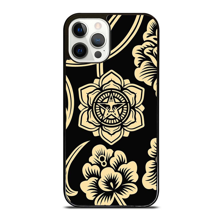 OBEY CLOTHING FLORAL LOGO iPhone 12 Pro Case Cover