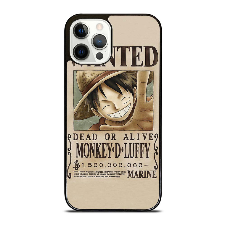 ONE PIECE MONKEY D LUFFY WANTED iPhone 12 Pro Case Cover
