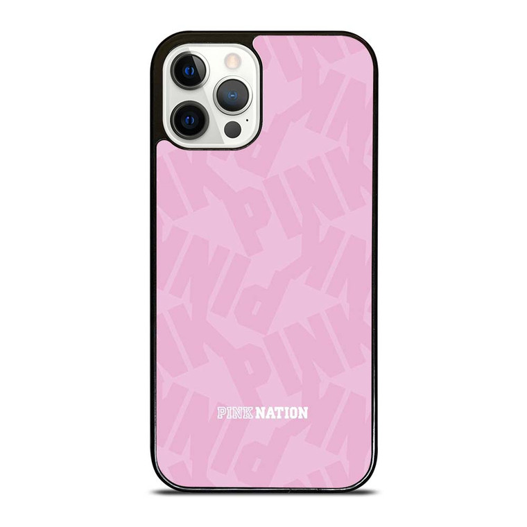 PINK NATION VICTORIA'S SECRET LOGO ICON iPhone 12 Pro Case Cover