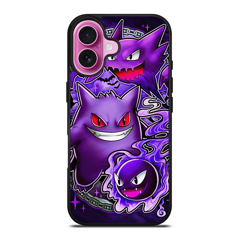 GENGAR SINISTER POKEMON POCKET MONSTER iPhone 16 Plus Case Cover
