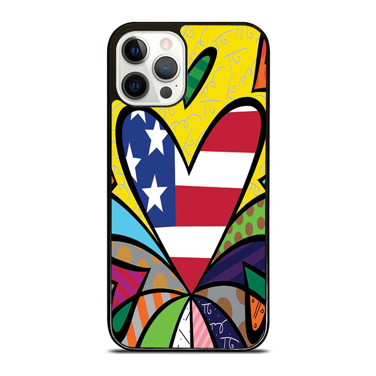 ROMERO BRITTO LOVE NEW 2 iPhone 12 Pro Case Cover
