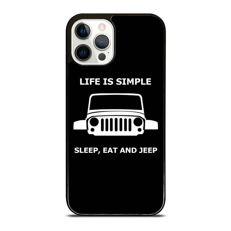 SLEEP EAT AND JEEP iPhone 12 Pro Case Cover