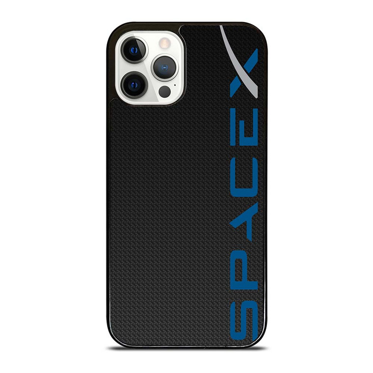 SPACE X LOGO CARBON iPhone 12 Pro Case Cover