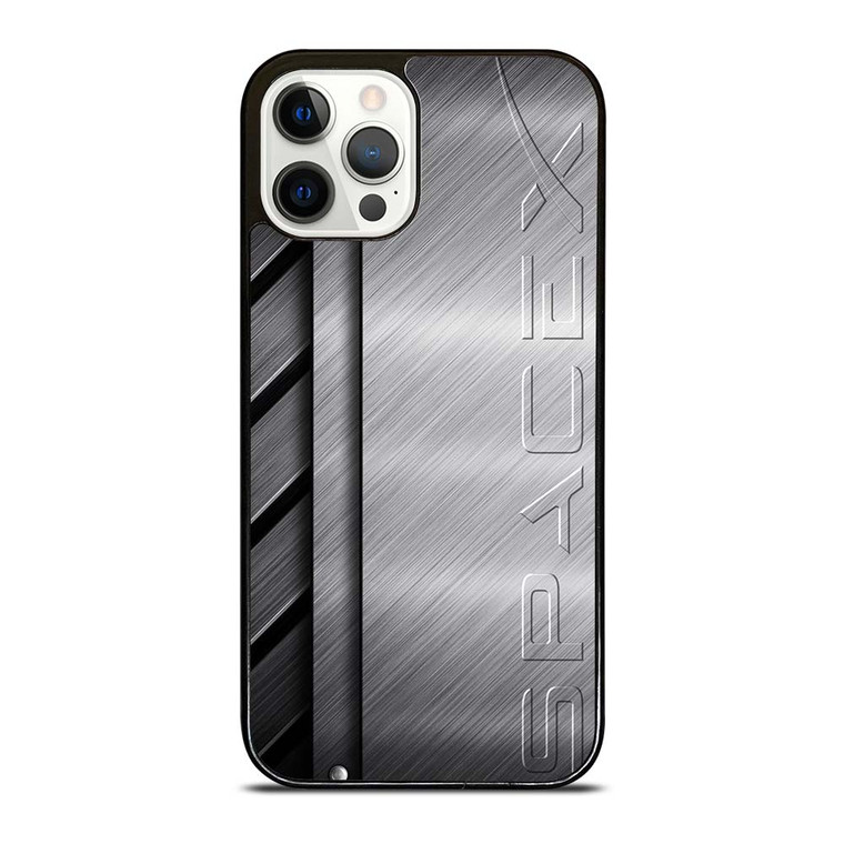 SPACE X LOGO METAL PLATE iPhone 12 Pro Case Cover