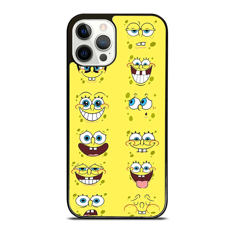 SPONGE BOB MOOD FACE iPhone 12 Pro Case Cover
