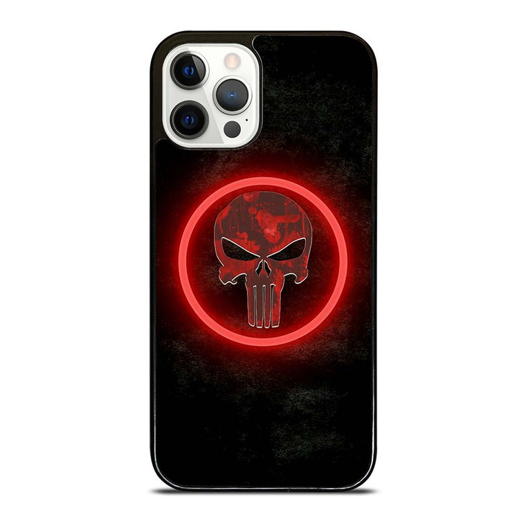 THE PUNISHER SKULL RED GLOW iPhone 12 Pro Case Cover