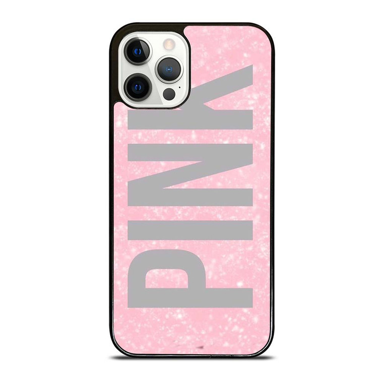 VICTORIA'S SECRET PINK SPARKLE LOGO iPhone 12 Pro Case Cover