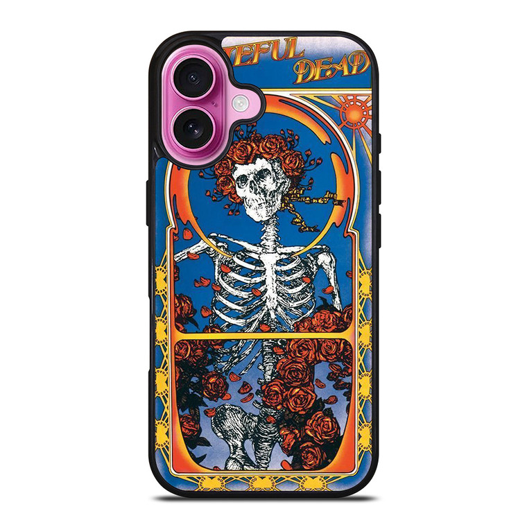 GRATEFUL DEAD SKULL AND ROSE 3 iPhone 16 Plus Case Cover