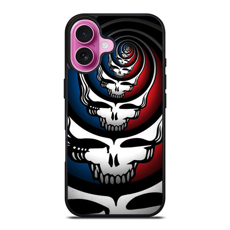 GRATEFUL DEAD SKULL LOGO ART iPhone 16 Plus Case Cover