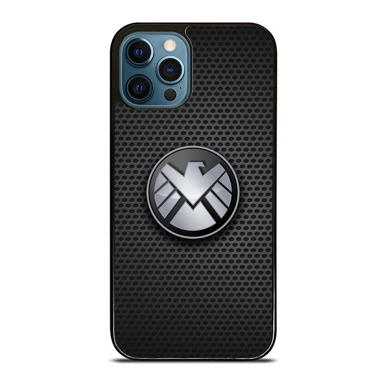 AGENTS OF SHIELD MARVEL LOGO METAL iPhone 12 Pro Max Case Cover