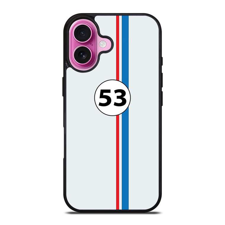 HERBIE 53 VOLKS WAGEN VW iPhone 16 Plus Case Cover HERBIE 53 VOLKS WAGEN VW iPhone 16 Plus Case Cover