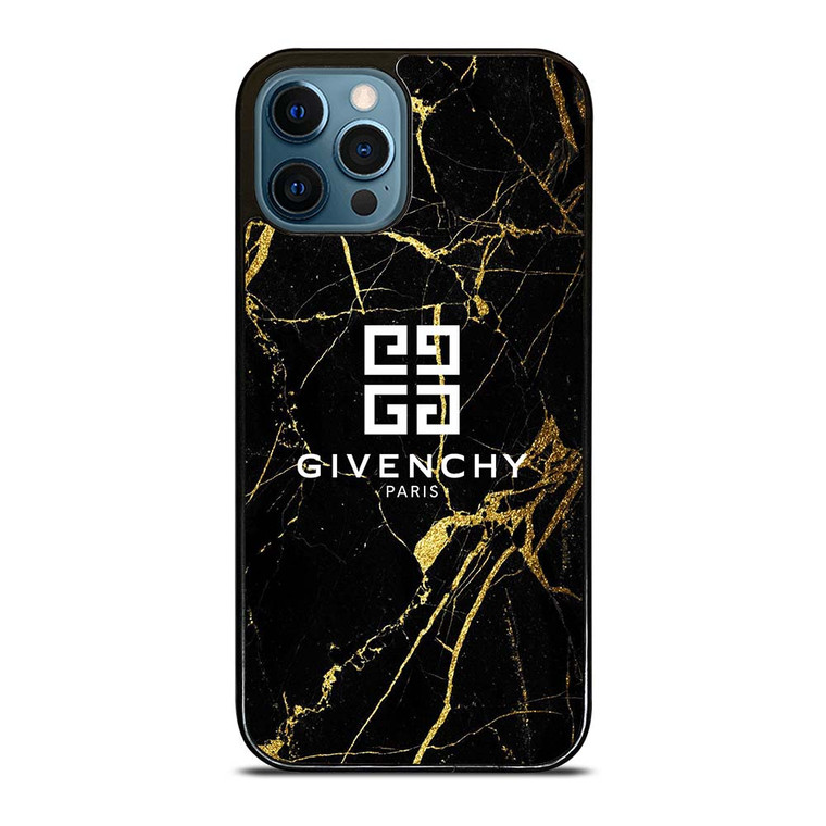GIVENCHY PARIS GOLD MARBLE iPhone 12 Pro Max Case Cover