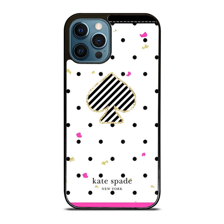 KATE SPADE NEW YORK LOGO POLKADOTS ICON iPhone 12 Pro Max Case Cover