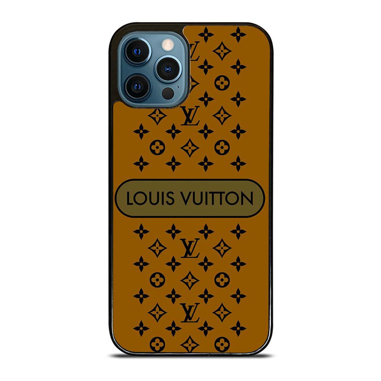 LOUIS VUITTON PATTERN LV LOGO ICON GOLD iPhone 12 Pro Max Case Cover