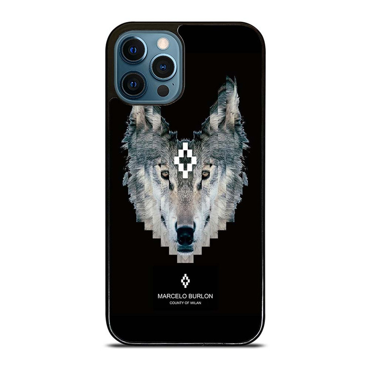 MARCELO BURLON WOLF LOGO iPhone 12 Pro Max Case Cover