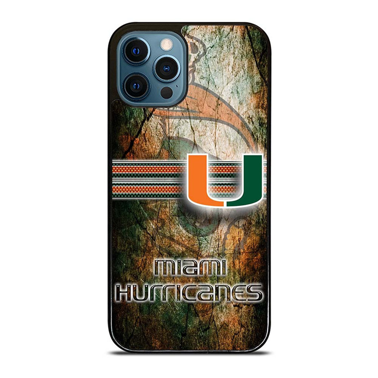 MIAMI HURRICANES LOGO NFL iPhone 12 Pro Max Case Cover