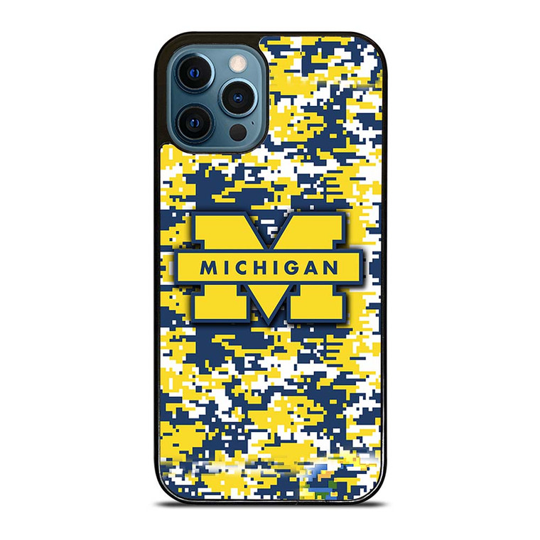 MICHIGAN WOLVERINES CAMO iPhone 12 Pro Max Case Cover