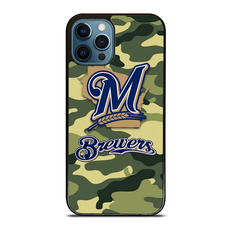 MILWAUKEE BREWERS CAMO LOGO iPhone 12 Pro Max Case Cover