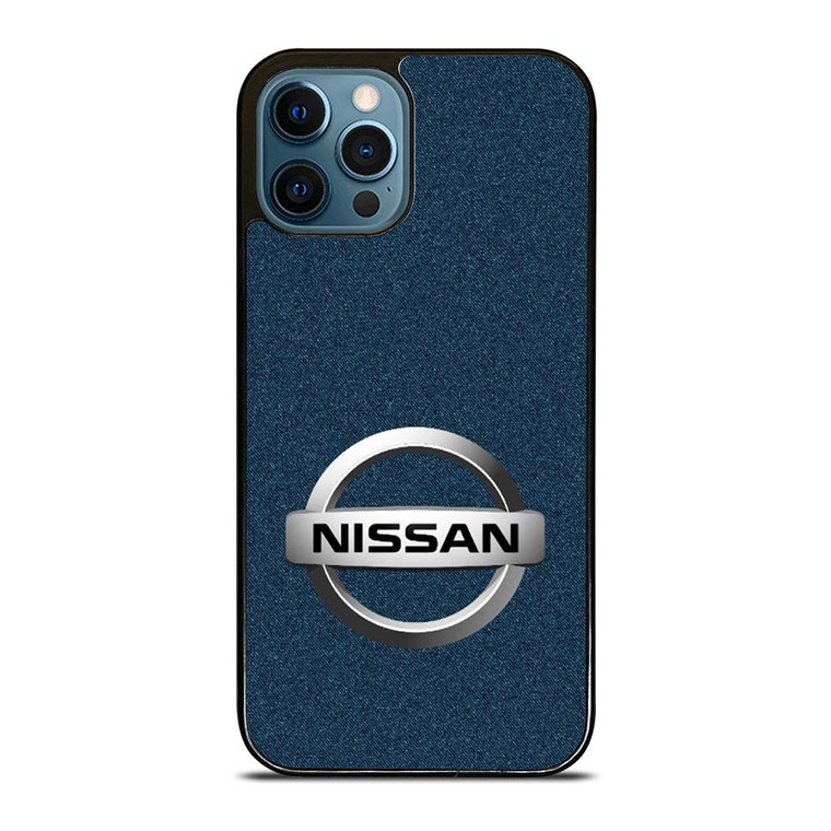 NISSAN CAR LOGO DENIM iPhone 12 Pro Max Case Cover