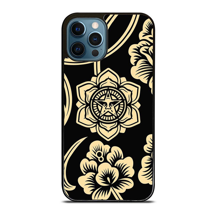 OBEY CLOTHING FLORAL LOGO iPhone 12 Pro Max Case Cover