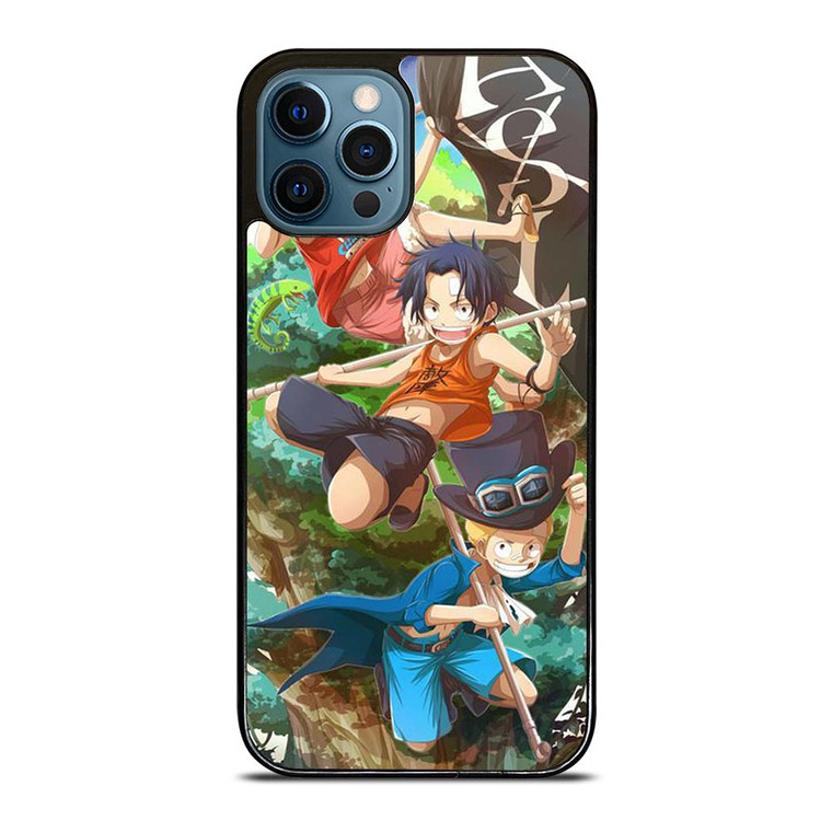 ONE PIECE LUFFY SABO ACE KID iPhone 12 Pro Max Case Cover