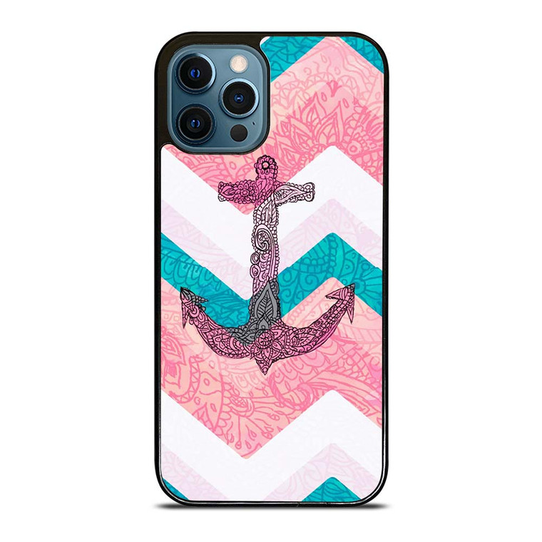 PAISLEY TRIBAL NAUTICAL ANCHOR iPhone 12 Pro Max Case Cover