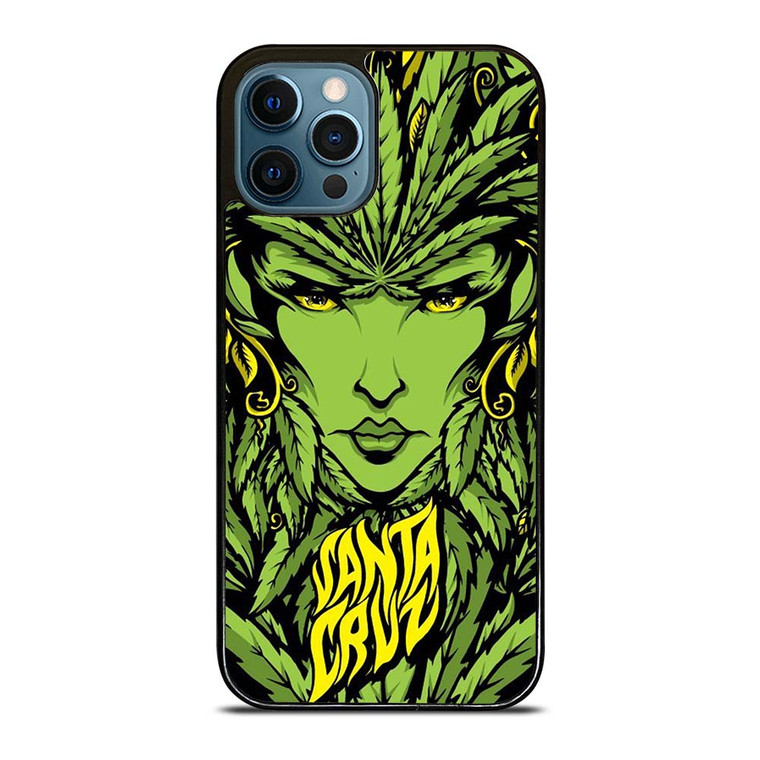 SANTA CRUZ SKATEBOARD LADY LEAFS iPhone 12 Pro Max Case Cover