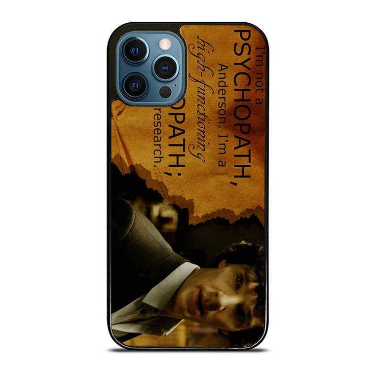 SHERLOCK HOLMES PSYCHOPATH iPhone 12 Pro Max Case Cover