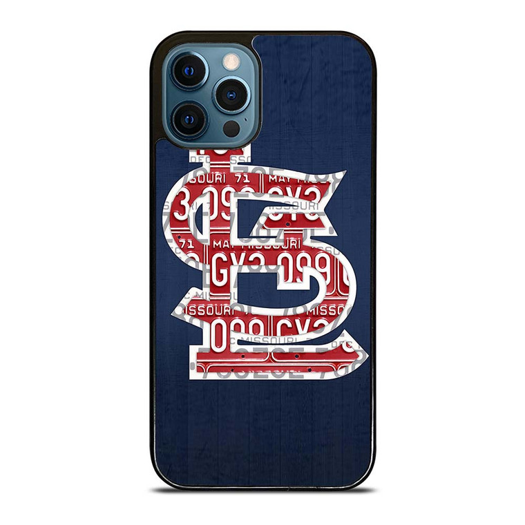 ST. LOUIS CARDINALS BASEBALL WOODEN LOGO iPhone 12 Pro Max Case Cover