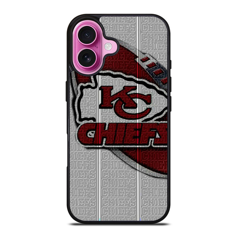 KANSAS CHIEF LOGO FOOTBALL TEAM EMBLEM iPhone 16 Plus Case Cover