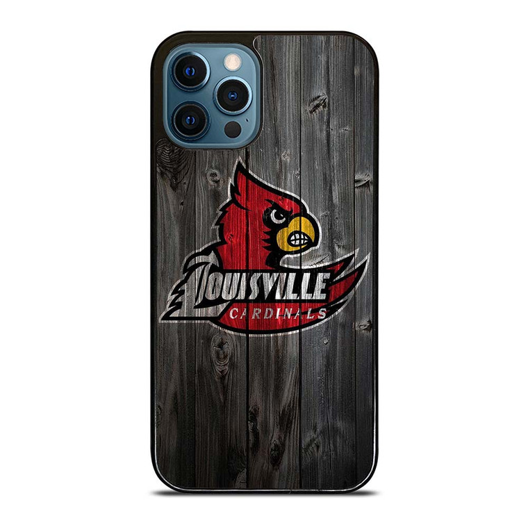 UNIVERSITY OF LOUISVILLE CARDINALS WOOD iPhone 12 Pro Max Case Cover