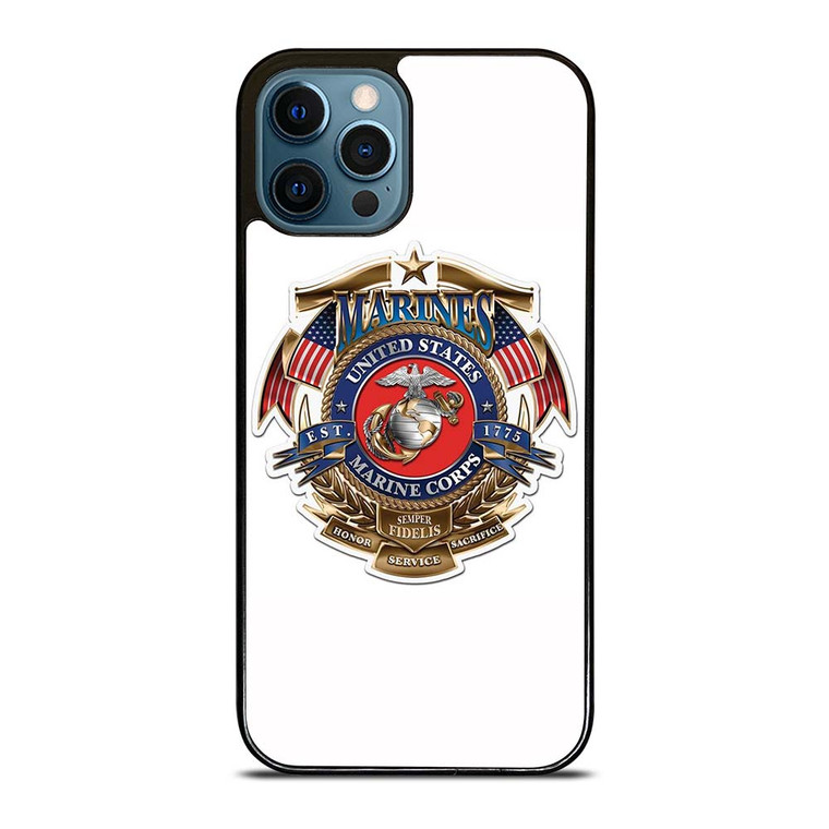USMC MARINE CORP NAVY SEAL EMBLEM iPhone 12 Pro Max Case Cover