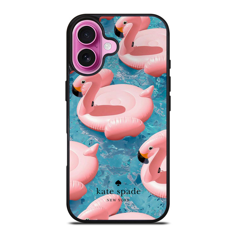 KATE SPADE NEW YORK LOGO BUOY FLAMENGO ICON iPhone 16 Plus Case Cover KATE SPADE NEW YORK LOGO BUOY FLAMENGO ICON iPhone 16 Plus Case Cover
