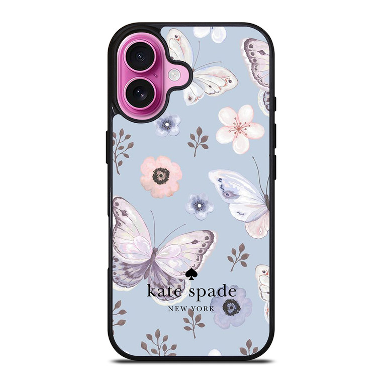 KATE SPADE NEW YORK LOGO BUTTERFLY PATTERN iPhone 16 Plus Case Cover