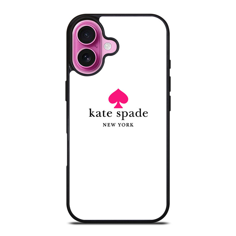 KATE SPADE NEW YORK LOGO PINK ICON iPhone 16 Plus Case Cover