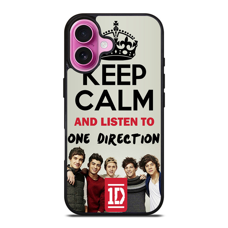 KEEP CALM AND LISTEN TO ONE DIRECTION iPhone 16 Plus Case Cover
